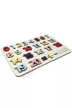 Tabuleiro de encaixe Colorido Brincando com os Números Infantil - comprar online