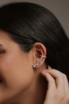 Brinco Ear Cuff com pedras