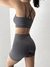 Calza Corta Seamless Elevate (gris acero) - tienda online