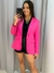 Blazer alongado forrado Pink 10461