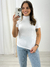 Blusa canelada golinha Branca 33472 - comprar online