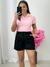 Blusa gola polo Rosa claro 34154