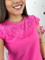 Blusa Laise com bordado Pink 34241 na internet