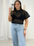 Cropped telinha com top Preto 92741