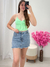 Cropped anarruga Verde claro 92774