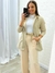 Blazer alongado Melina Bege 10452