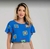 Blusa viscose estampada com manga