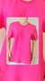 Blusa de linho natural com manga cor pink