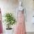 Vestido longo Sereia Rendado Rose