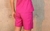 Short linho pink comprido - comprar online