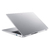 Portátil Acer Aspire 3 A315-24PT-R4U2 en color plata, vista trasera con tapa ligeramente abierta y teclado visible.