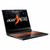 Portátil para juegos Acer Nitro V 16 ANV16-41-R5J0 con teclado retroiluminado en naranja y pantalla con el logo de Acer Nitro.