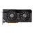 Tarjeta de video Asus Dual OC NVIDIA GeForce RTX 4070 con 12GB de memoria GDDR6X, vista frontal con dos ventiladores.