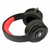 Auriculares Redragon Pelops H818-Pro inalámbricos de color negro con detalles rojos en la diadema.