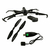 Dron Plegable Syma Z6G de color negro con hélices y cargador USB.