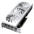 Tarjeta de video Gigabyte Aereo NVIDIA GeForce RTX 4060Ti de 8 GB con diseño en blanco y tres ventiladores visibles.