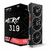 Tarjeta de video XFX Speedster AMD Radeon RX-6750 XT 12GB DDR6 con diseño moderno y ventiladores de alto rendimiento, presentada junto a su caja.