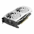 Tarjeta de video Zotac Twin Edge Blanco NVIDIA GeForce RTX 4060Ti 8GB GDDR6, vista lateral con ventiladores y puertos de conexión.