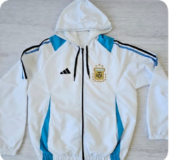 CAMPERA ROMPEVIENTOS AFA BLANCA