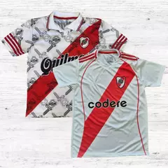 PACK x2 RIVER CAMISETA TITULAR + RETRO