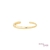 BRACELETE CURVE SLIM ORGÂNICO DOURADO - comprar online