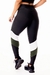 Calça Legging Fitness Academia Cintura Alta Preta com Verde Militar e Branco | REF: SV10 na internet