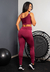 Calça Legging com Bolso de Tela + Cropped Marsala com Elásticos Conjunto Fitness | REF: CCA8 na internet