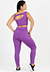 Conjunto Cropped Alcinha Detalhe Nas Costas+ Calça Legging Roxo Conjunto Metamorfose | REF: MTF16 - comprar online