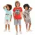 Roupa infantil para meninos, incluindo:8 peças 4 camisetas e 4 bermudas - comprar online