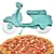 Cortador de Pizza Motocicleta