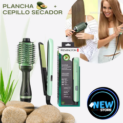 Combo cepillo secador + plancha aguacate