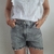 Short Jean Gris Flecos