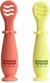 Colheres de Treinamento Fase 1 e 2 com Ventosa Yummy! Fisher-Price - BB1188, Amarelo e Coral