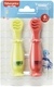 Colheres de Treinamento Fase 1 e 2 com Ventosa Yummy! Fisher-Price - BB1188, Amarelo e Coral na internet