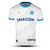 camisa-titular-olympique-de-marseille-2023-24-i-home-kit-branca-tonalidade-cinza-gola-punhos-azul-celeste-logo-puma-escudo-histórico-ligue-1