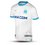 camisa-titular-olympique-de-marseille-2023-24-i-home-kit-branca-tonalidade-cinza-gola-punhos-azul-celeste-logo-puma-escudo-histórico-ligue-2