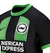 camisa-reserva-away-fora-número-ii-2-dois-brighton-hove-albion-2023-2024-23-24-nike-preto-listras-verdes-gola-redonda-punhos-verdes-3