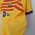 camisa-barcelona-número-iv-fouth-quarta-2023-2024-23-24-amarela-listras-vermelhas-gola-rendonda-amarela-escudo-tradicional-nike-preto-patrocinio-preto-5