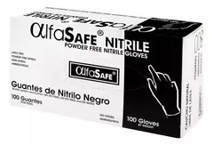 Guante Nitrilo Negro Alfasafe