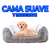 Cama Rectangular Lavable para Perros, Cálida y Cómoda, -Para Perros Medianos y Grandes