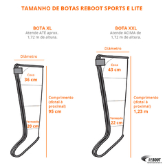 Botas Reboot Lite Tamanho XXL (PAR) - Não acompanha o equipamento - comprar online