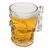 Copo Caneca Cabeça Caveira Crânio Drink Chopp Vidro - BCasa Store