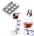 Cubos De Gelo Aço Inox Metal Com Pegador Whisky Drinks - Kit com 8 unidades na internet