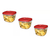 Set X 3 Contenedores Rubbermaid Easy Find Lids 1.7 Lts Usa T