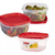 Set X 3 Contenedores Rubbermaid Easy Find Lids 3.3 Lts Usa T