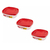 Set X 3 Contenedores Rubbermaid Easy Find Lids 2.1 Lts Usa T