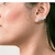 Brinco Ear Cuff zirconias em navete