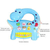 Brinquedo Infantil Piano Musical Dinossauro Baby Som Bichos Cor Azul - comprar online