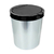 Lixeira Cesto 10 Litros Tampa Click Label Redonda Cor Prata Inox - comprar online