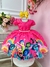 Vestido Infantil Divertidamente Rosa Chiclete C/ Pérolas (3029RC) - comprar online